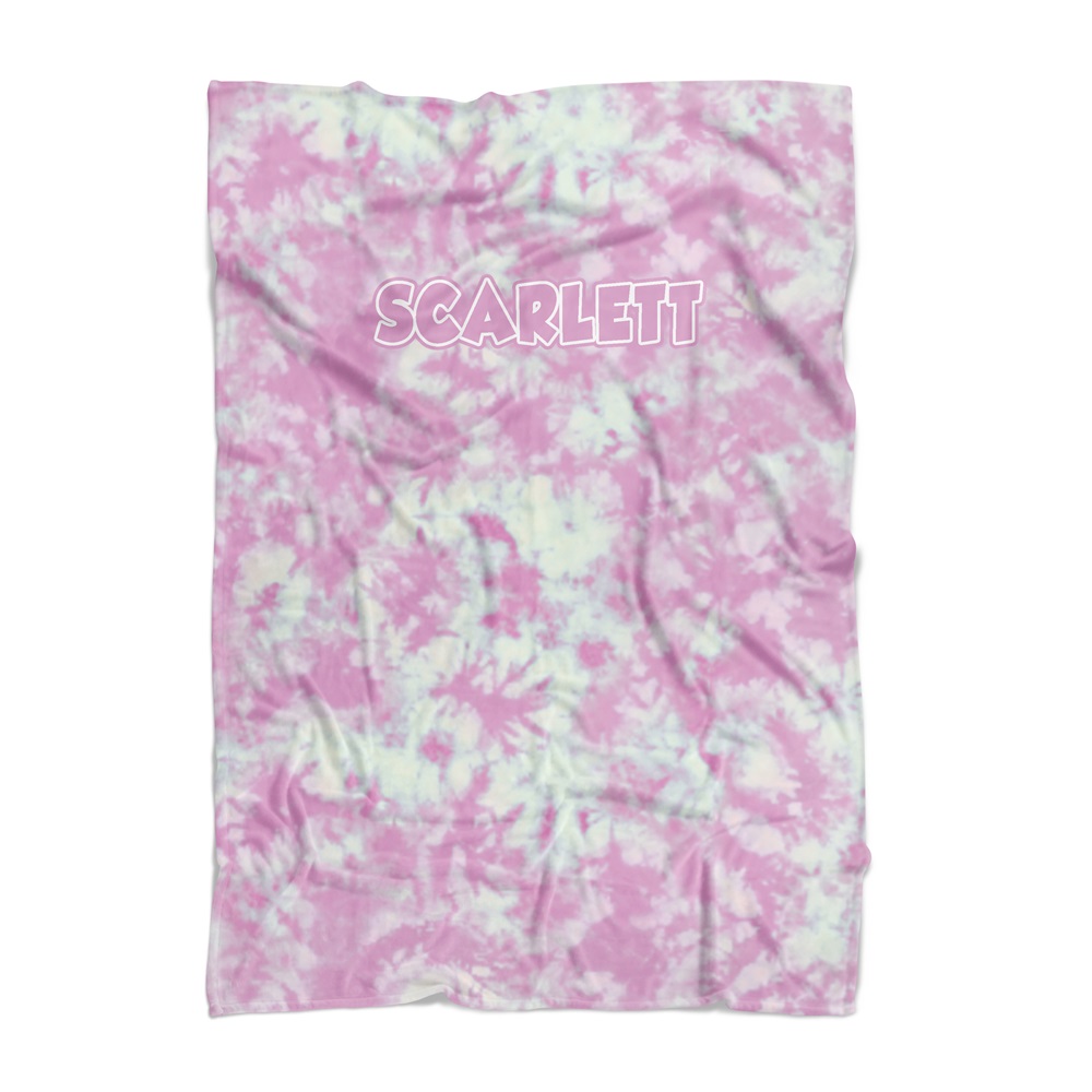 PENELOPE WILDBERRY PERSONALIZED BLANKET-CRUSH BUBBLE GUM